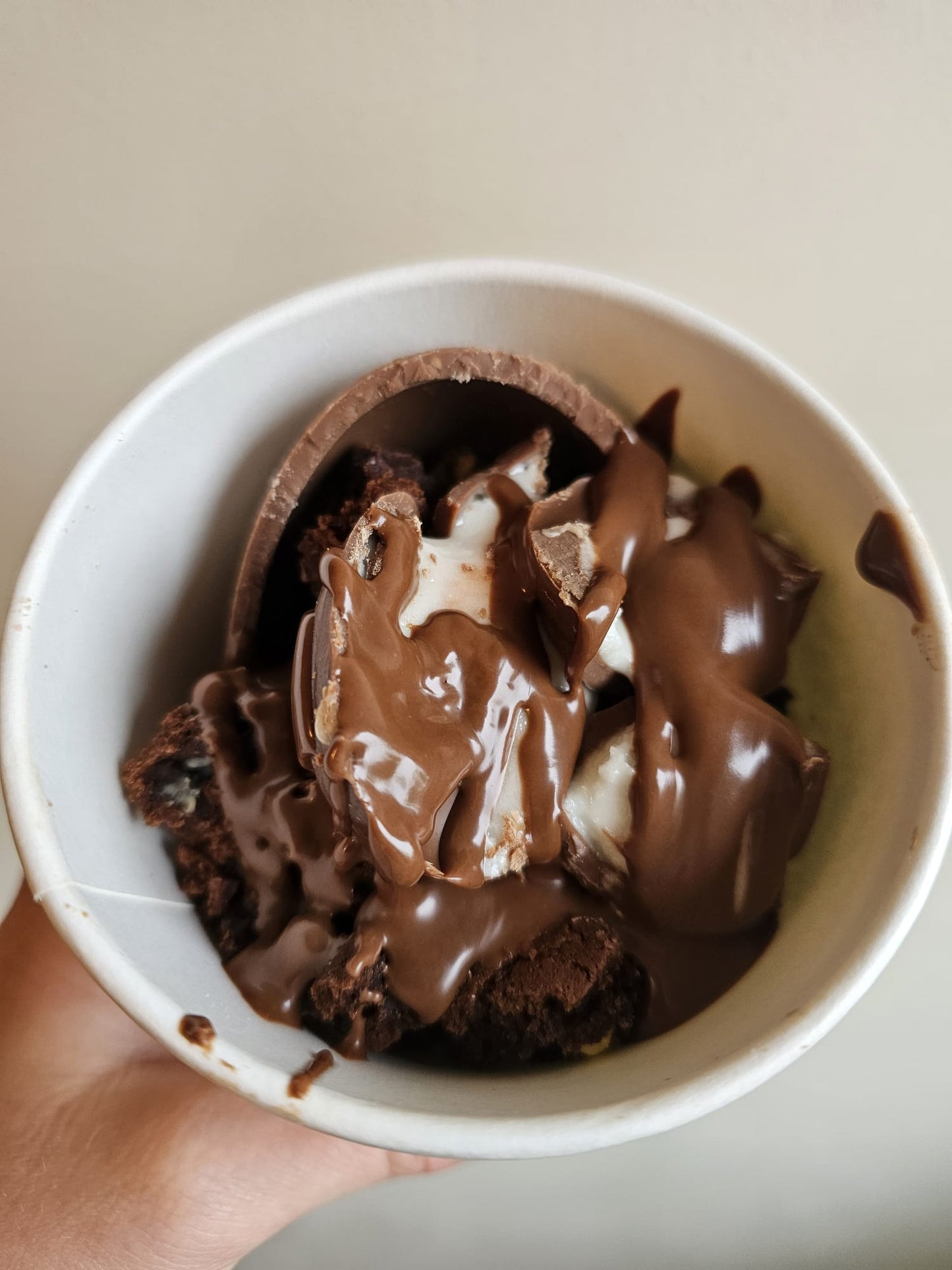 Brownie Easter Pots