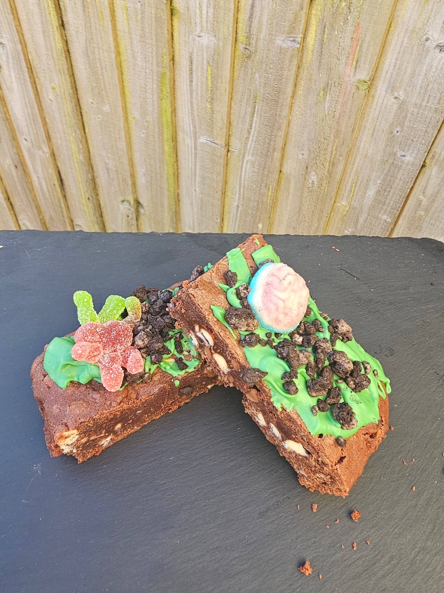 Triple Chocolate Brownie Single Slice - Halloween Edition