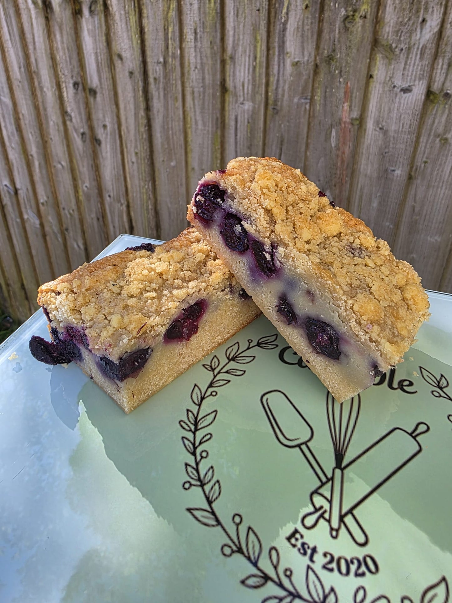 Blondie Blueberry Crumble