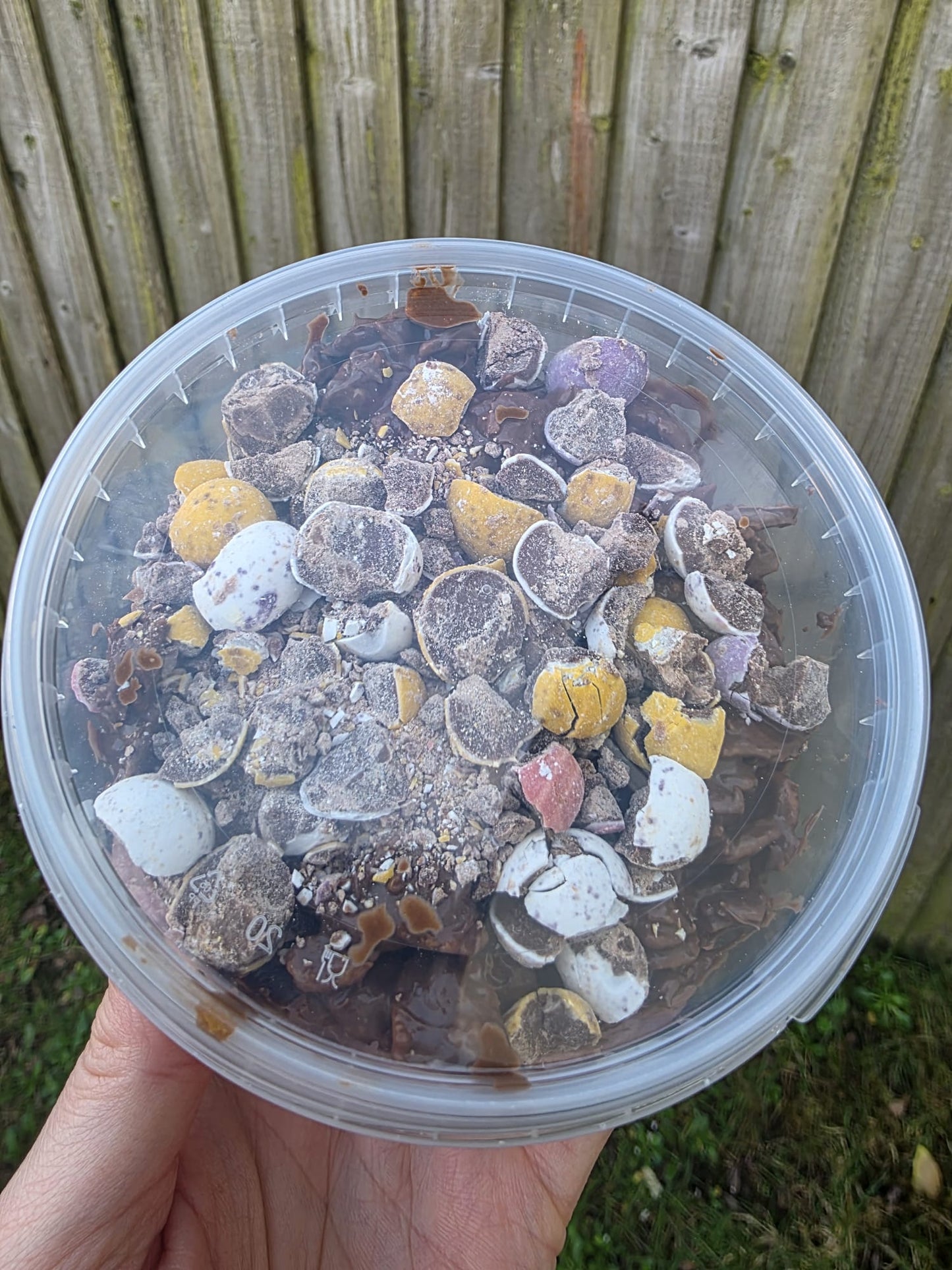 Chocolate Cornflake tub with Mini Eggs