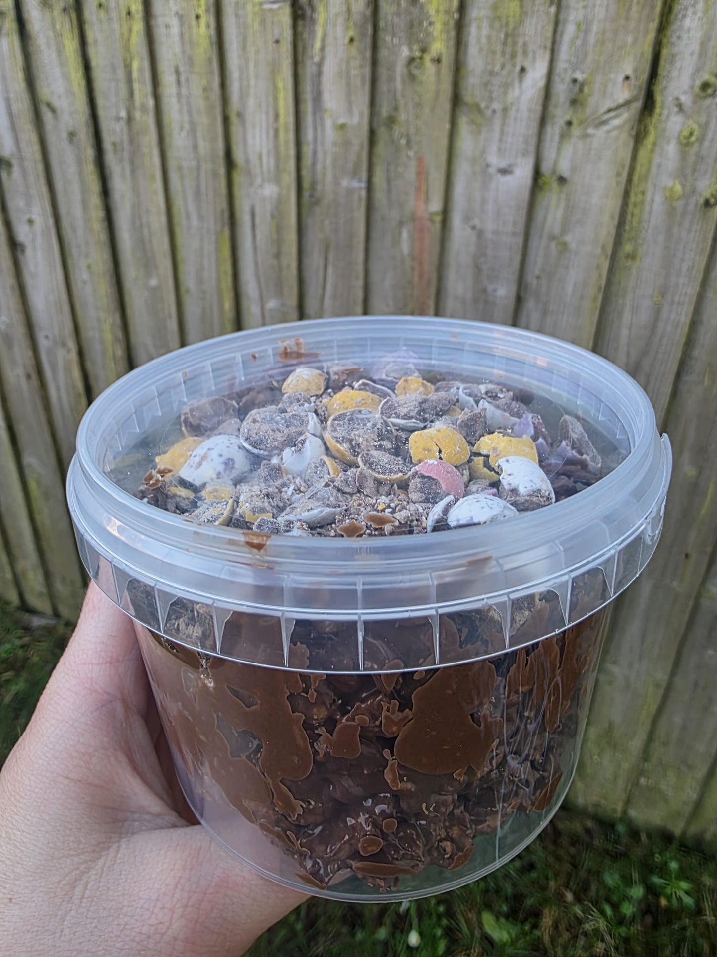 Chocolate Cornflake tub with Mini Eggs